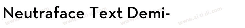 Neutraface Text Demi字体转换